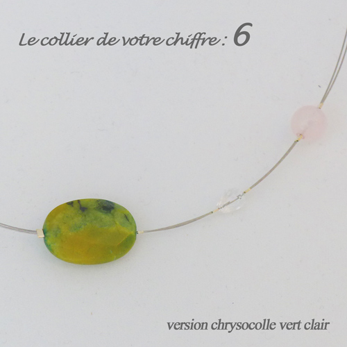 numerologie-collier-6-chrysocolle-quartz-rose-pierre-vert-clair