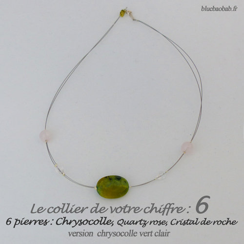 numerologie-collier-6-chrysocolle-quartz-rose-vert-clair